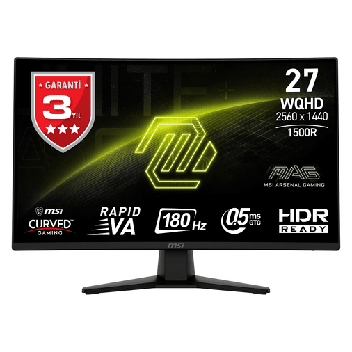 MSI MAG 274CQF 27" WQHD 180 Hz Curved Gaming Monitör
