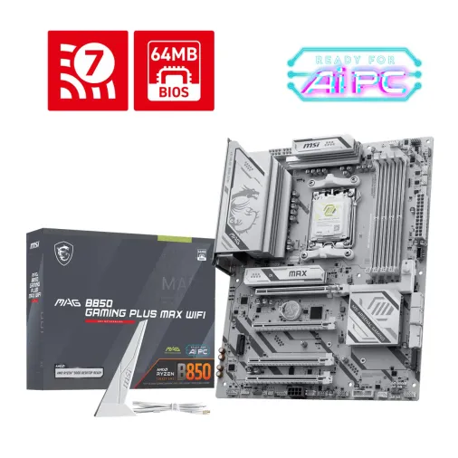 MSI MAG B850 Gaming Plus Max Wi-Fi DDR5 AM5 Anakart