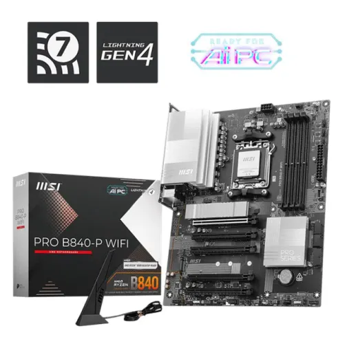 MSI PRO B840-P WiFi AM5 DDR5 Wi-Fi 7 ATX Anakart