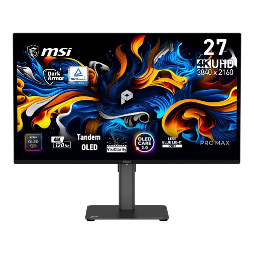 MSI PRO MAX 271UPX12G 26.5" 4K QD-OLED 120Hz USB-C Monitör