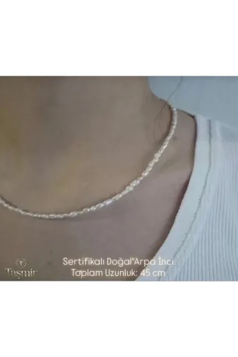 Mudita Tasarım hephep100 1/2 Mm Gerçek Doğal Tatlı Su Arpa Inci