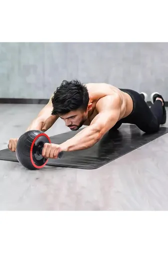 MultiFlexPro FJ3 Ab Wheel Roller Egzersiz Tekerleği Profesyonel Ab Wheel Karın Kası Göğüs Şekillendirme Spor Aleti