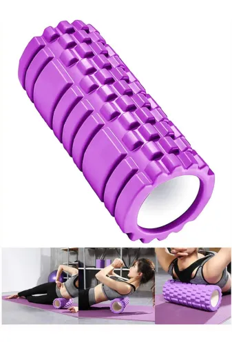 MultiFlexPro J24 Yüksek Yoğunlukta Orta Sert Deluxe Foam Roller Masaj Köpüğü Pilates Masaj Rulosu
