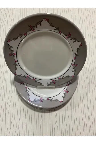 MyDaisy TYC00704408590 Melamin Desenli Servis Tabağı 23 Cm 6'lı