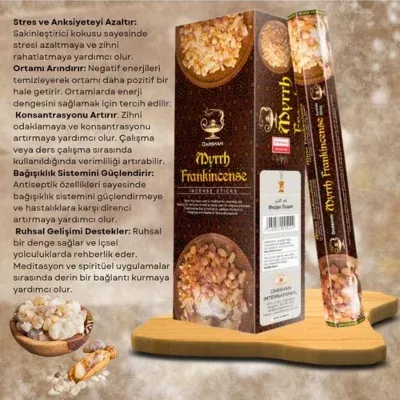 Myrrh  Frankincense Akgünlük Tütsüsü 20 Çubuk