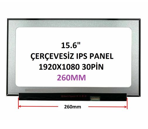 N156HCA-EAC 15.6’’ 30 Pin 260mm PCB Vidasız Ekran