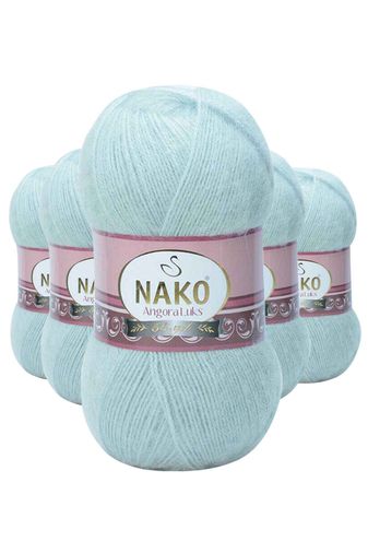 Nako RT-RYL-5ARNKANGL10471 5 Adet Angora Lüks El Örgü İpi Saraylı Mint 10471