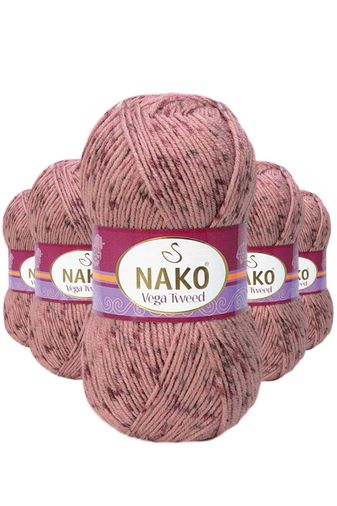 Nako RT-RYL-NWNKVT31760-5 5 Adet Vega Tweed Premium Akrilik El Örgü İpi Yünü No: 31760