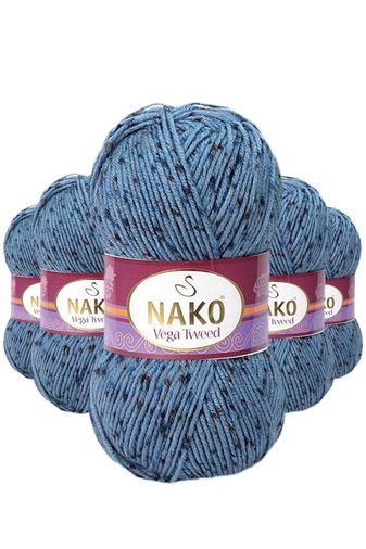Nako RT-RYL-NWNKVT31764-5 5 Adet Vega Tweed Premium Akrilik El Örgü İpi Yünü No: 31764