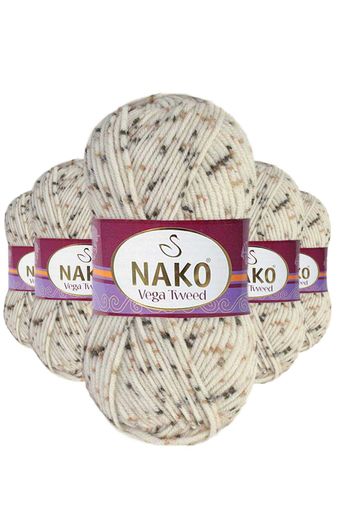 Nako RT-RYL-NWNKVT35017-5 5 Adet Vega Tweed Premium Akrilik El Örgü İpi Yünü No: 35017
