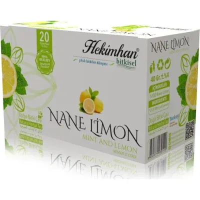 Nane Limon 20'li Süzen Poşet Çay Sallama Bitki Çay, Demleme Bitki Çayı