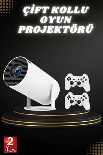 Necolabs 73643803 Taşınabilir Android Projeksiyon Ayaklı Çift Kollu 4K Çözünürlüklü Sinema Projeksiyonu