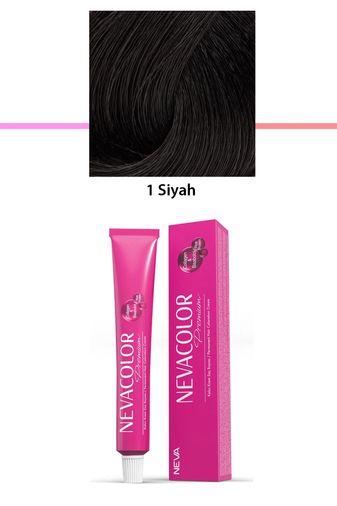 Neva Color RT-RYL-1NC1001-1 Premium 1 Siyah - Kalıcı Krem Saç Boyası 50 G Tüp