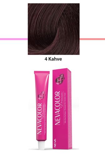 Neva Color RT-RYL-1NC1003-4 Premium 4 Kahve - Kalıcı Krem Saç Boyası 50 G Tüp