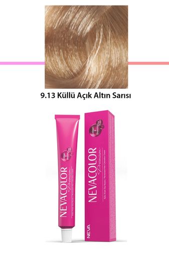 Neva Color RT-RYL-1NC1041-913 Premium 9.13 Küllü Açık Altın Sarısı - Kalıcı Krem Saç Boyası 50 G Tüp