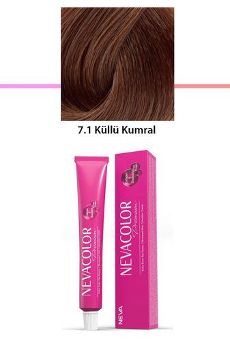 Neva Color RT-RYL-1NC1050-71 Premium 7.1 Küllü Kumral - Kalıcı Krem Saç Boyası 50 G Tüp