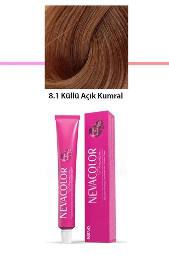 Neva Color RT-RYL-1NC1051-81 Premium 8.1 Küllü Açık Kumral - Kalıcı Krem Saç Boyası 50 G Tüp
