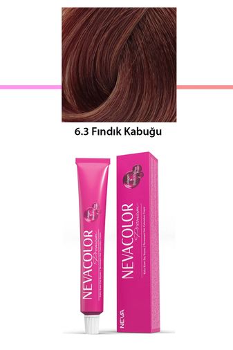 Neva Color RT-RYL-1NC1056-63 Premium 6.3 Fındık Kabuğu - Kalıcı Krem Saç Boyası 50 G Tüp