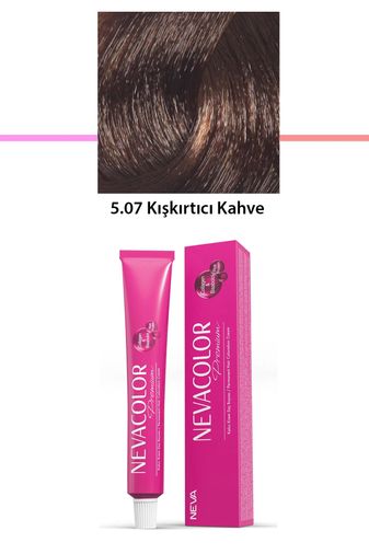 Neva Color RT-RYL-1NC1067-507 Premium 5.07 Kışkırtıcı Kahve - Kalıcı Krem Saç Boyası 50 G Tüp