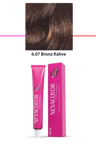 Neva Color RT-RYL-1NC1070-607 Premium 6.07 Bronz Kahve - Kalıcı Krem Saç Boyası 50 G Tüp
