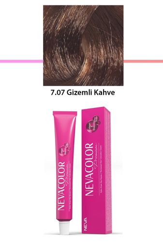 Neva Color RT-RYL-1NC1071-707 Premium 7.07 Gizemli Kahve - Kalıcı Krem Saç Boyası 50 G Tüp