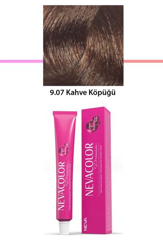 Neva Color RT-RYL-1NC1074-907 Premium 9.07 Kahve Köpüğü - Kalıcı Krem Saç Boyası 50 G Tüp