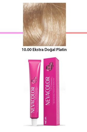 Neva Color RT-RYL-1NC1083-1000 Premium 10.00 Ekstra Doğal Platin - Kalıcı Krem Saç Boyası 50 G Tüp