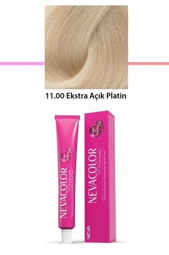 Neva Color RT-RYL-1NC1084-1100 Premium 11.00 Ekstra Açık Platin - Kalıcı Krem Saç Boyası 50 G Tüp