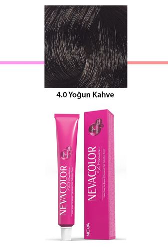 Neva Color RT-RYL-1NC1087-40 Premium 4.0 Yoğun Kahve - Kalıcı Krem Saç Boyası 50 G Tüp