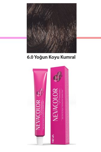 Neva Color RT-RYL-1NC1090-60 Premium 6.0 Yoğun Koyu Kumral - Kalıcı Krem Saç Boyası 50 G Tüp