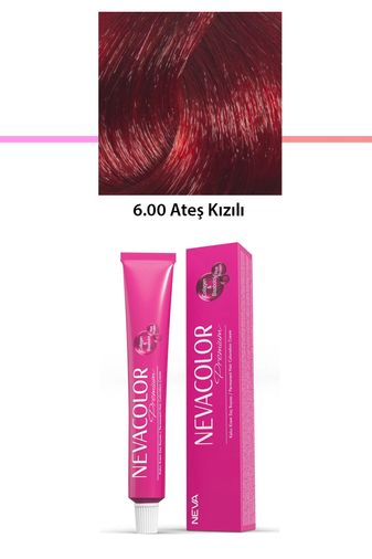 Neva Color RT-RYL-1NC1091-600 Premium 6.00 Ateş Kızılı - Kalıcı Krem Saç Boyası 50 G Tüp
