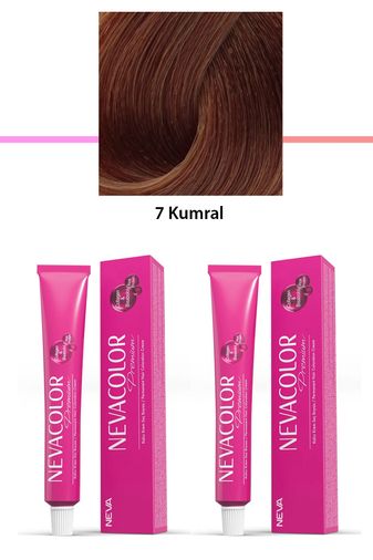 Neva Color RT-RYL-2NC2006-7 2 Li Set Premium 7 Kumral - Kalıcı Krem Saç Boyası 2 X 50 G Tüp