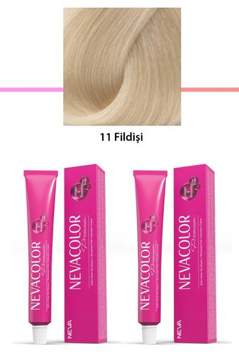 Neva Color RT-RYL-2NC2011-11 2 Li Set Premium 11 Fildişi - Kalıcı Krem Saç Boyası 2 X 50 G Tüp