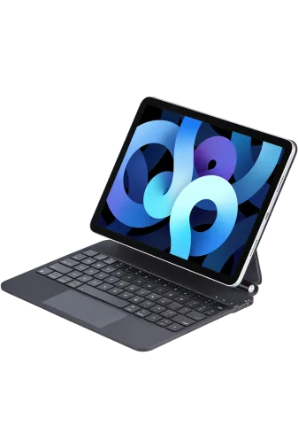 Newface Apple iPad Pro 11 (2022) Kılıf X7 Magic Manyetik Klavyeli Tablet Kılıfı - Siyah