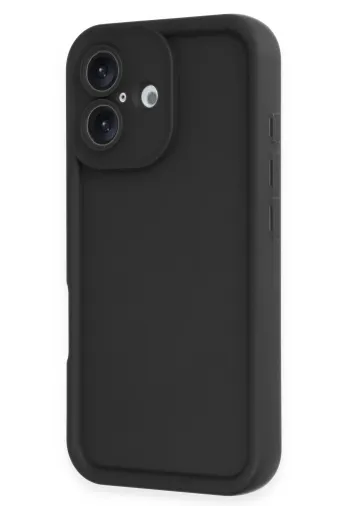 Newface Apple iPhone 16 Kılıf Viera Silikon - Siyah