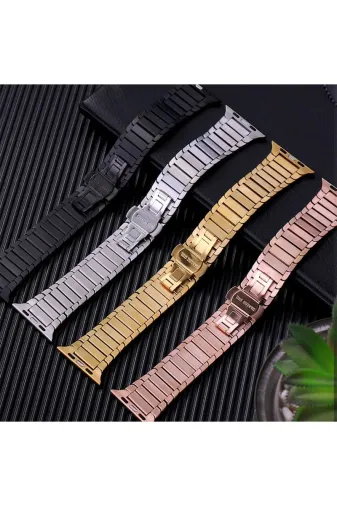 Newface Apple Watch 42mm KR416 Huks Kordon - Siyah