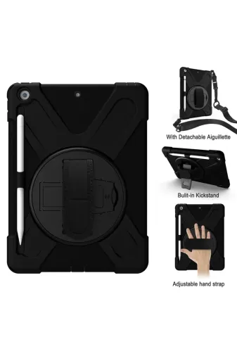 Newface iPad 5 Air 9.7 Kılıf Amazing Tablet Kapak - Siyah