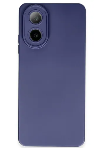 Newface Oppo A38 Kılıf Nano içi Kadife Silikon - Lacivert