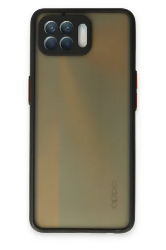 Newface Oppo Reno 4 Lite Kılıf Montreal Silikon Kapak - Siyah