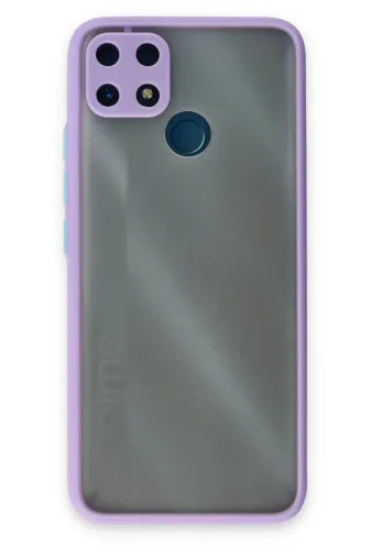 Newface Realme C25 Kılıf Montreal Silikon Kapak - Mor