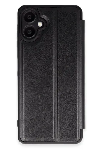 Newface Samsung Galaxy A06 Kılıf Flip Cover - Siyah