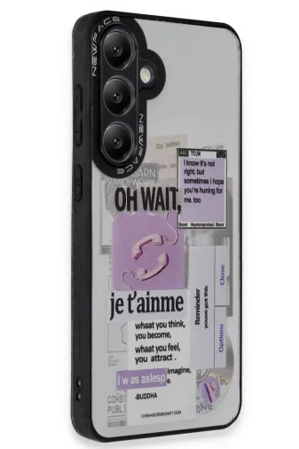 Newface Samsung Galaxy A15 4G Kılıf Mirror Desenli Kapak - Mirror - 4