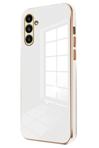 Newface Samsung Galaxy A55 5G Kılıf Volet Silikon - Beyaz