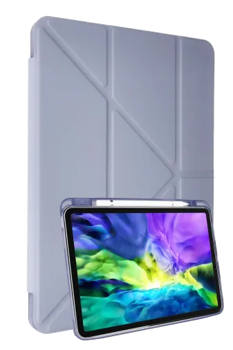 Newface Samsung Galaxy P610 Tab S6 Lite 10.4 Kılıf Kalemlikli Mars Tablet Kılıfı - Lila