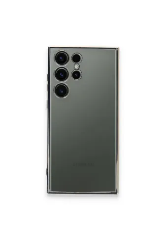 Newface Samsung Galaxy S23 Ultra Kılıf Razer Lensli Silikon - Gold