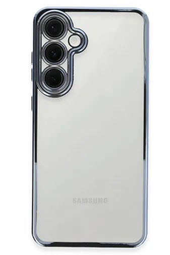 Newface Samsung Galaxy S24 FE Kılıf Razer Lensli Silikon - Lacivert