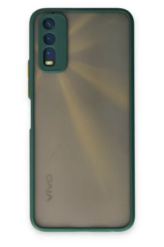 Newface Vivo Y11S Kılıf Montreal Silikon Kapak - Yeşil