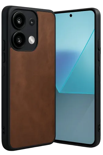 Newface Xiaomi Redmi Note 13 4G Kılıf Aras Deri Kapak - Taba