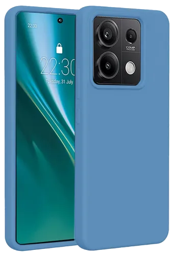 Newface Xiaomi Redmi Note 13 4G Kılıf First Silikon - Mavi