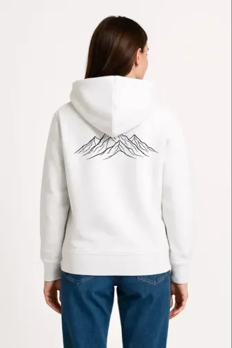Nihilist Penguen Özel Tasarım Oversize Kapüşonlu Sweatshirt - Beyaz - M - Beyaz